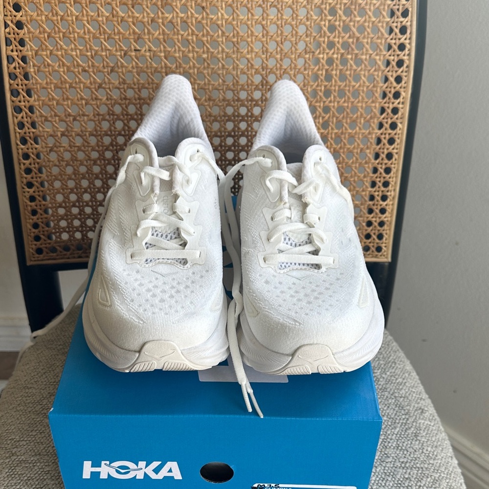 Hoka White Athletic Shoes
